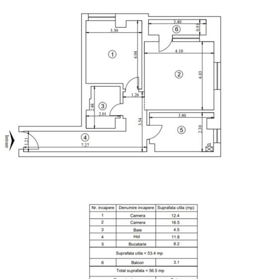Comision 0% - 2 camere decomandat - loc de parcare inclus - intabulat -finalizat