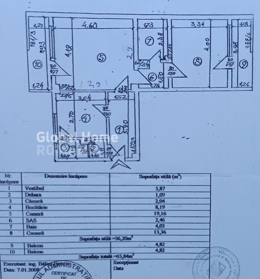 Vanzare 2 Camere | Decebal - Dristorului | etaj 1 din 4 |
