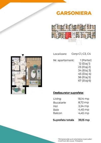 Berceni-Metrou Berceni-Garsoniera decomandata-TVA 21% INCLUS
