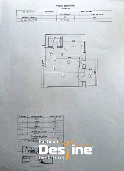 Apartament 2 camere 65 mp mobilat utilat premium