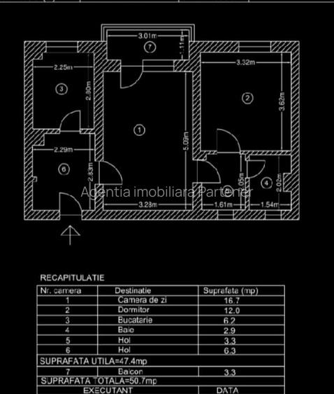 2 camere Trivale , centrala / liber , finisaje clasice ! - 10