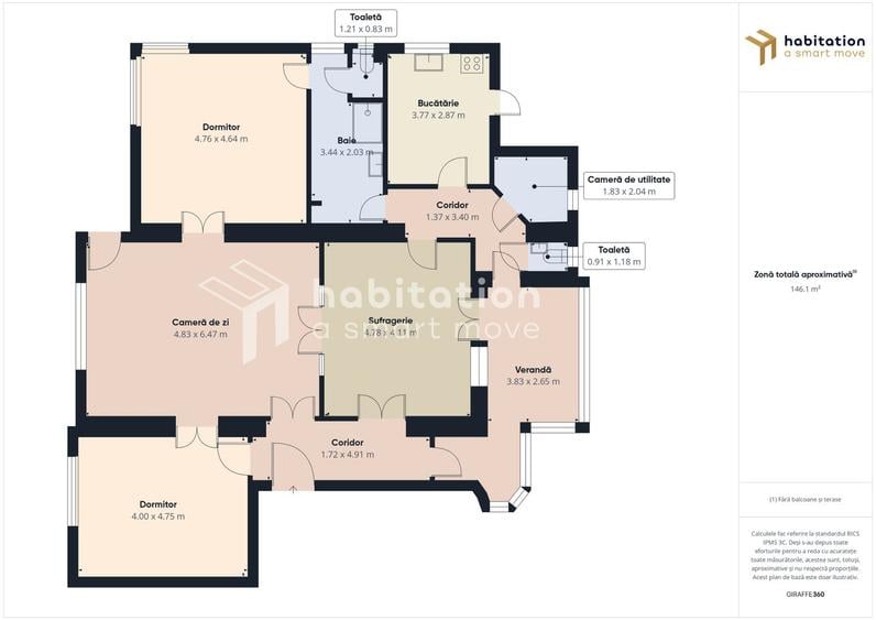 Apartament 4 camere, boem si spațios, chiar in centrul Timișoarei