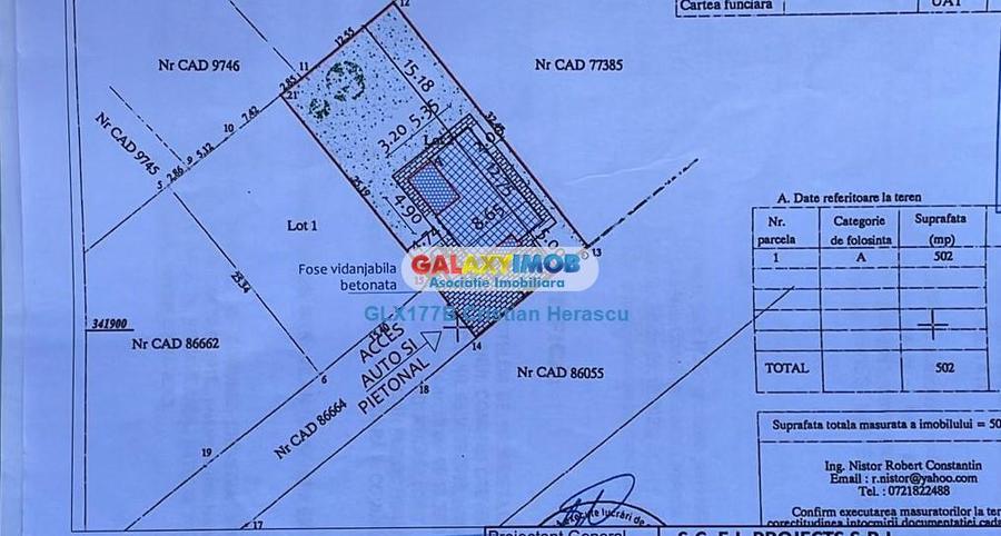 Vila 5 camere P+1 teren 502 mp Buftea Crevedia