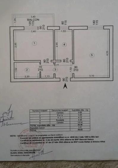 Apartament 2 camere decomandat, zona Tatarasi