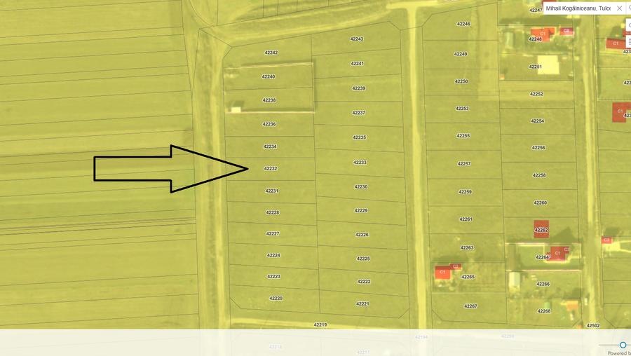 Teren intravilan 901 mp, 60x15, str. Aeroportului, drum acces si utilitati