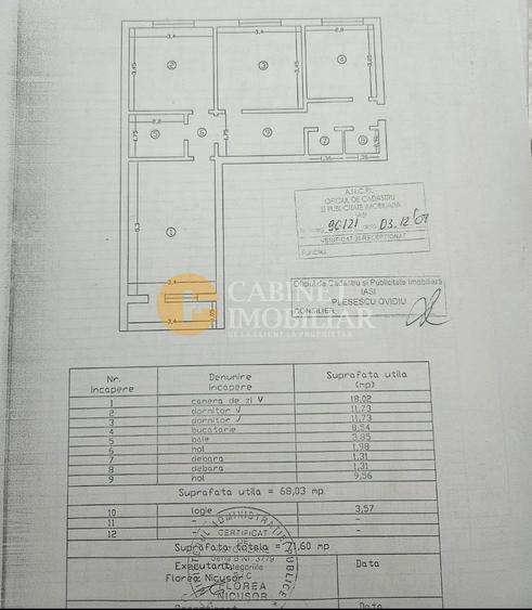 3 camere, et.2, renovat total, Tatarasi - Dispecer!
