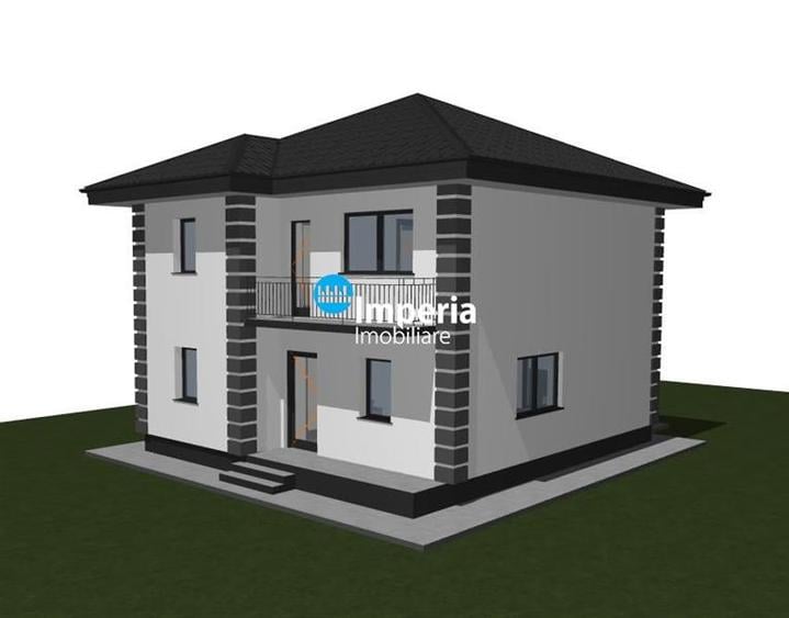 Vila P+E 120 mp, beci, 400 teren, 5 drumuri, Valea Adanca