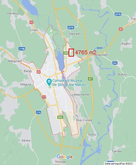 Teren intravilan pentru construcții, 4765 mp, Bacău - cartier Șer