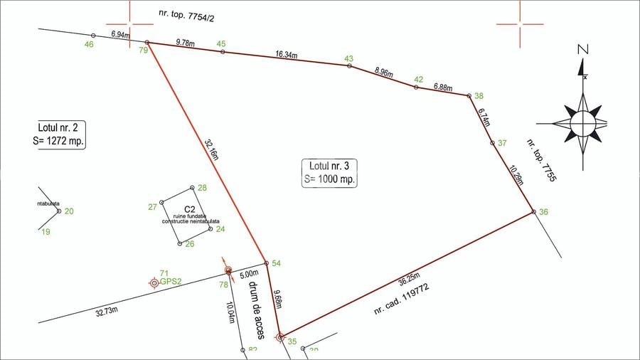 Teren intravilan 1.000 mp în Zărnești – zonă liniștită - 1