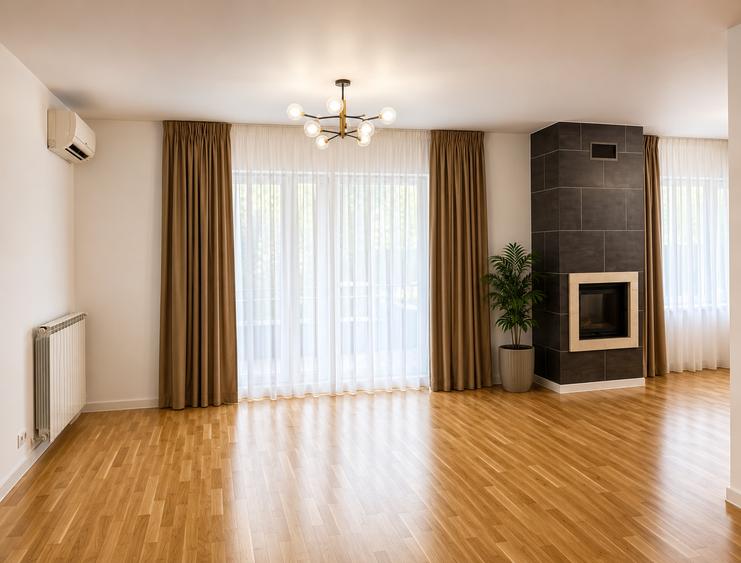 Apartament 4 camere parter-complex residential acces la grădină si piscina