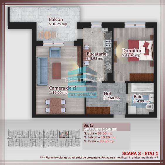 2 Camere Generoase cu Terasa,Pallady- Metrou Nicolae Teclu - 4