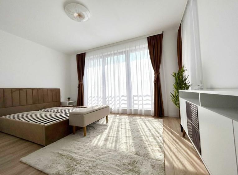 Casa finisata si mobilata la inchiriere cu 500 mp teren in Popesti