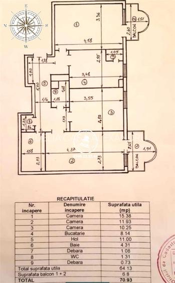 Apartament 3 camere Centru Hala Centrala - 8