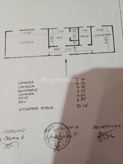 Apartament 2 camere decomandate, 53 mp, zona străzii Arinilor - 9