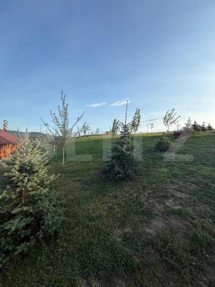 Cabana din lemn rotund, 2 camere, 140 mp, teren 2800 mp, Paltinoasa