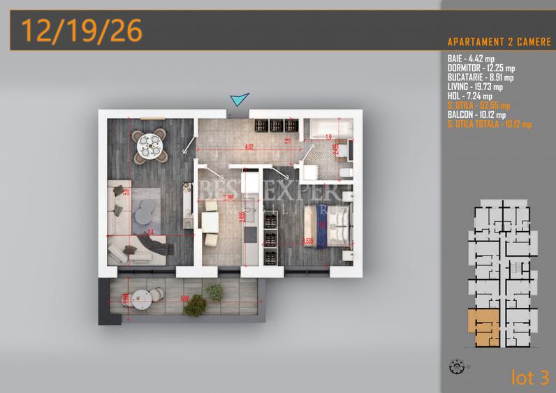 2 Camere Premium | Direct de la Dezvoltator | Bonus Parcare Ext la 50% avans