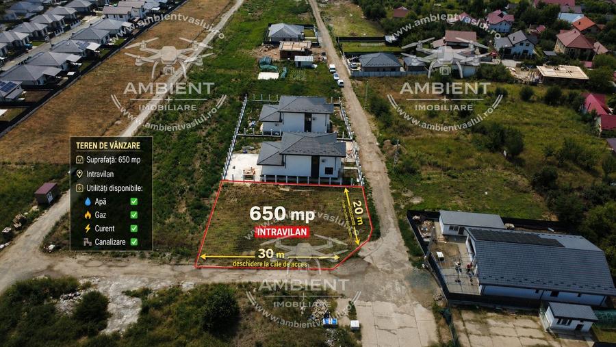 TEREN INTRAVILAN 650 mp, VASLUI zona Cartier case ST. METEO;