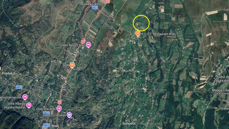 Teren intravilan Bran – Sohodol zona de case