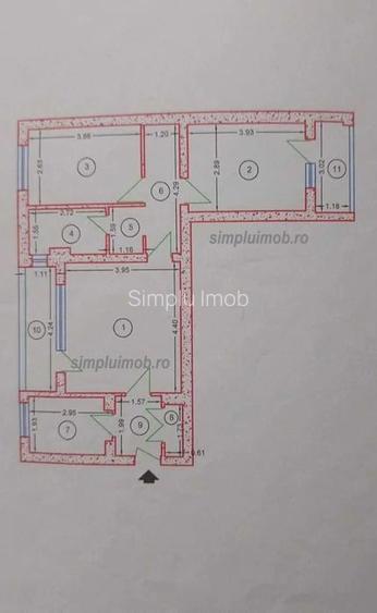 Apartament 3 camere - Bulevardul Alexandru Obregia
