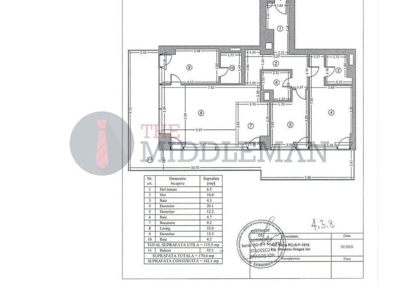 Apartament cu 3 dormitoare -One Floreasca Towers