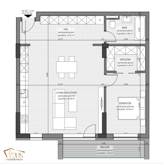 Studio Premium in zona centrala - 74 mp *Vitus Residence