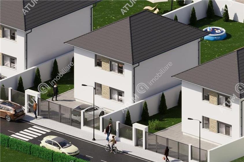 Casa individuala cu 4 camere si teren de 380 mp in Sura Mica