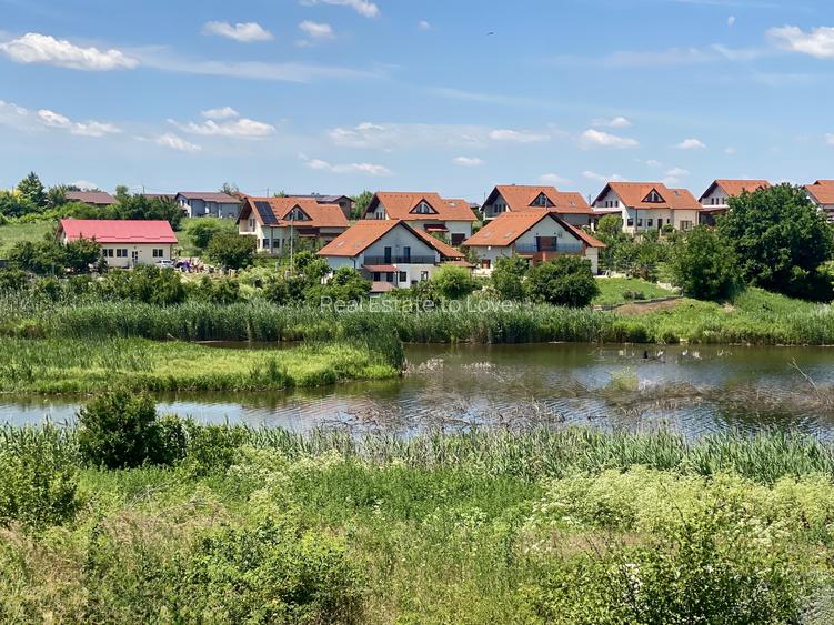Vilă noua mediteraneană P+1, cartier cu ponton la lac, peninsula Balotesti - 7