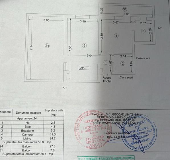 Penthouse cu terasa generoasa si parcare privata aproape de plaja