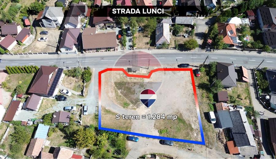 Teren de închiriat cu front generos Baia Mare–Firiza
