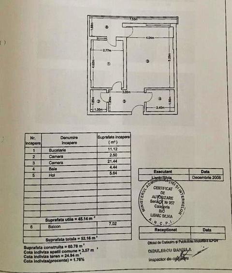 DE INCHIRIAT GARSONIERA CU LOC DE PARCARE/BRAGADIRU, FORTUNA RESIDENCE