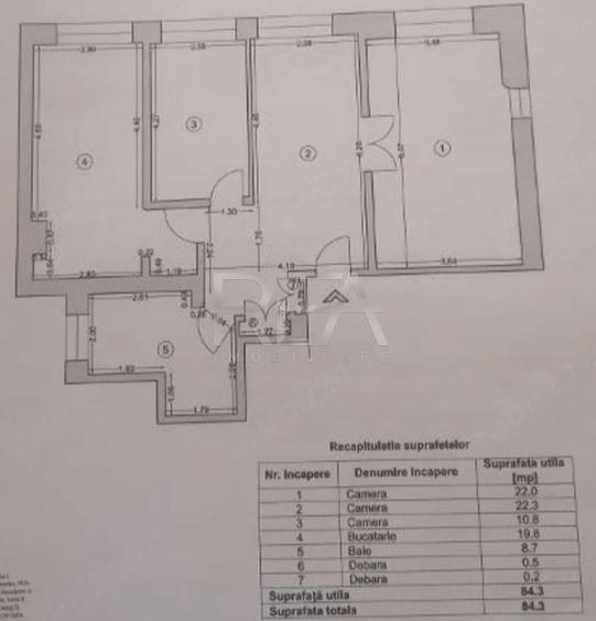 3 camere, 4/10, anvelopat, 84 mp-Gorjului