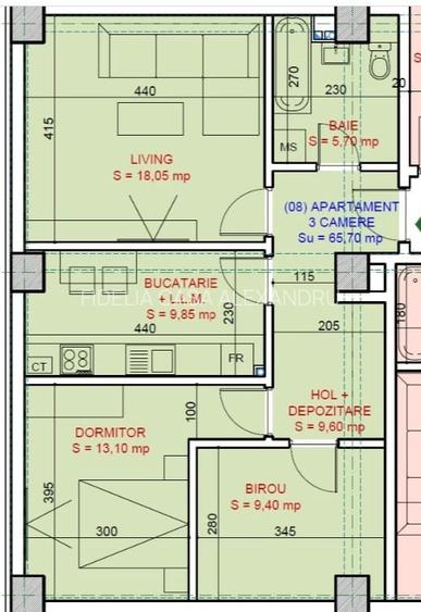 Apartament 3 camere de vanzare Bucium - 8