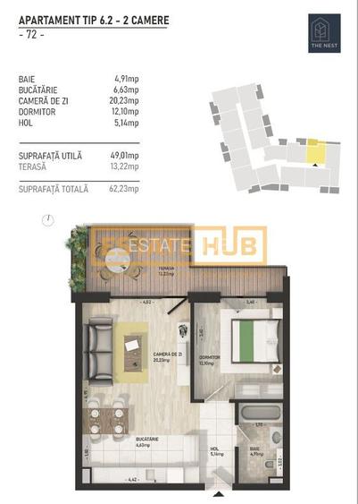 Ultimul apartament in ansamblul The Nest, predare imediata - 2