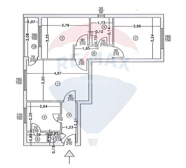 Apartament cu 3 camere de vanzare, 57 mp,  Auchan Crangasi, zona verde - 15