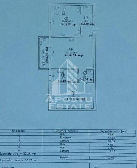 Apartament cu 2 camere, de vanzare,zona Kiriac, Timisoara