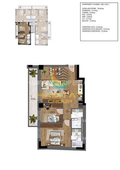 3 camere Rezidential NOU - finalizat - 10