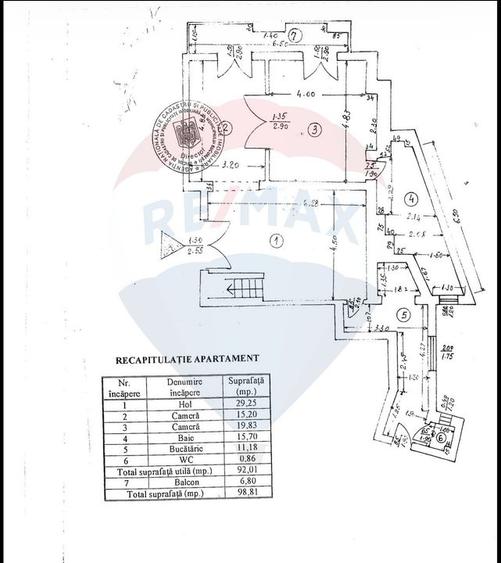 Apartament cu 4 camere de închiriat în zona Dacia pretabil birou