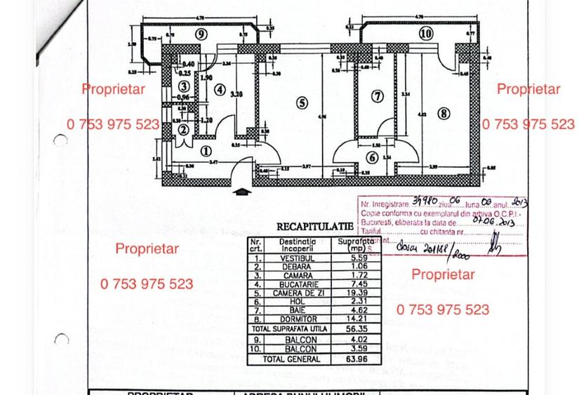 Apartament 2 camere Aviatiei Caramfil 64 mpu- direct proprietar