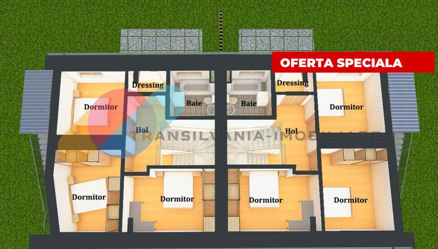 Unitate Duplex, 120 Mp Utili, Cu 2 Garaje, Pompa de caldura si panouri solare