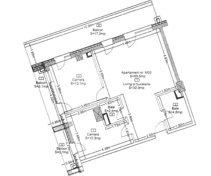 Apartament superfinisat | 3 camere | 2 băi | 3 balcoane | Wings