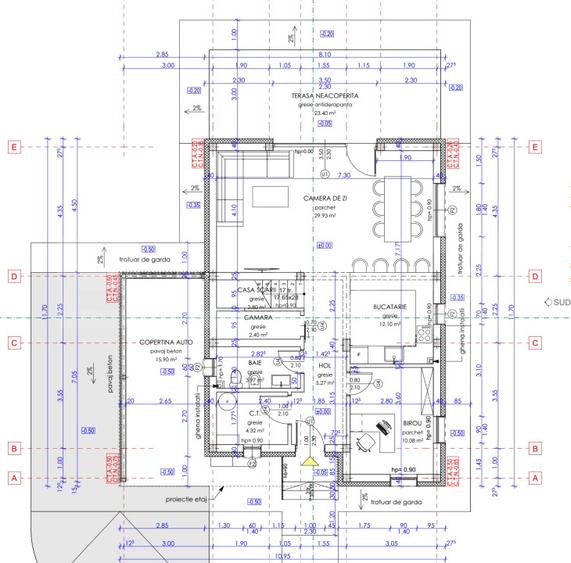 Casa moderna, la standard NZEB, 800 mp teren, Sopor