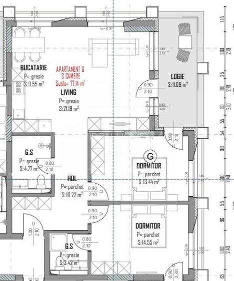 Nou pe piata! Apartament 3 camere, 77 mp, ideal pentru o familie - 7
