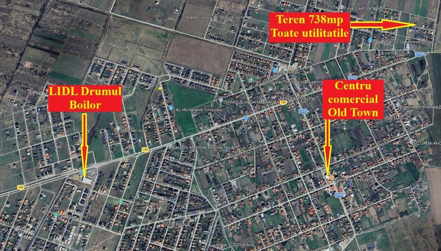 Teren Mosnita Veche | TOATE UTILITATILE | 738mp