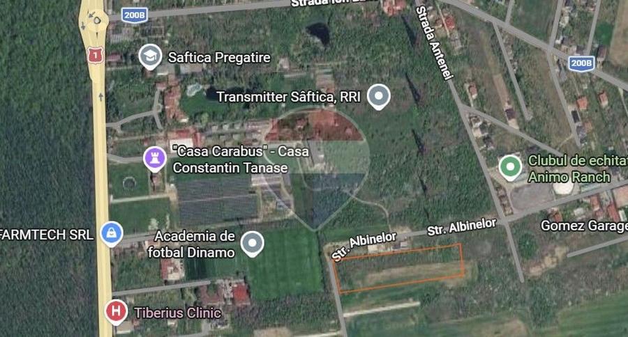 Teren 12,984mp Balotesti / Strada Albinelor