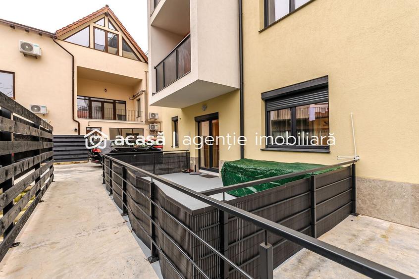 Apartament ultracentral în bloc nou, 2 camere cu terasa proprie