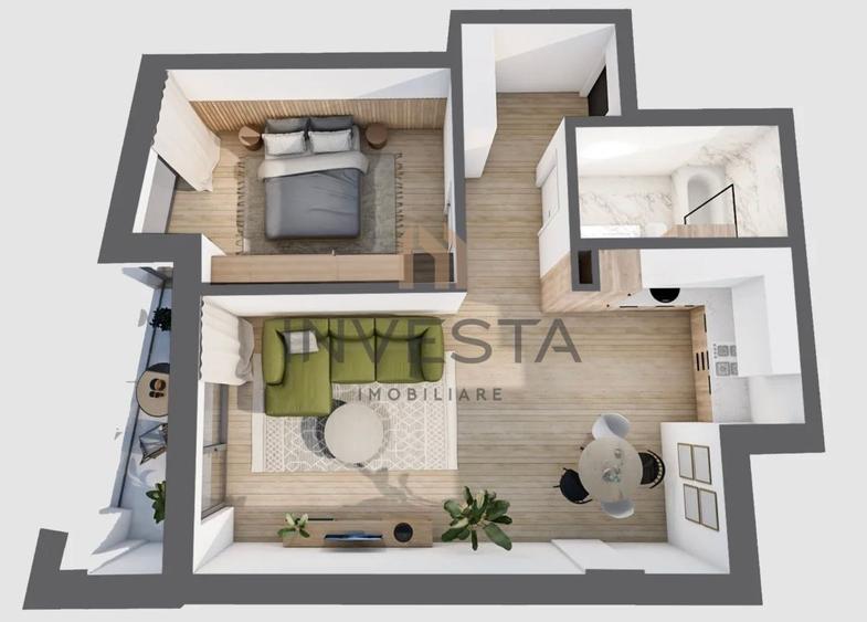 Apartament modern 2 camere, ansamblu rezidential NZEB, zona centrala!