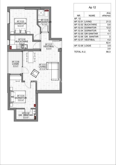 APARTAMENT 3 CAMERE | VIITORULUI 178 RESIDENCE | PROIECT BOUTIQUE | COMISION 0 - 2