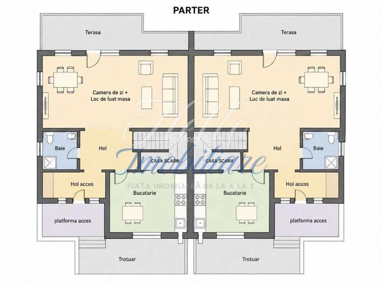 Duplex 4 camere 119.95 mp teren 245 mp in Floresti zona Vivo - 3