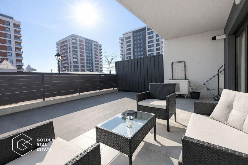 Apartament 2 camere+terasa mare, parter, Adora Park