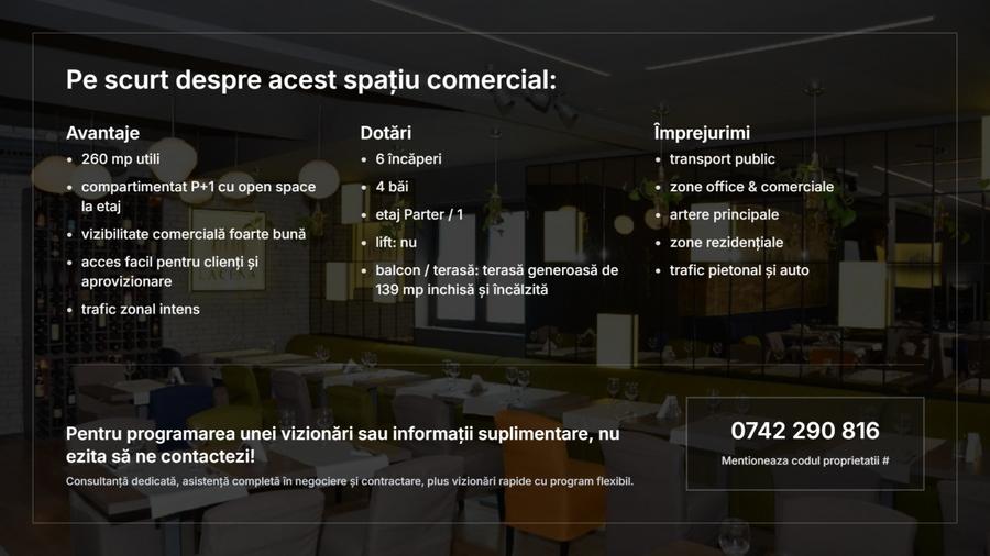 Restaurant P+1 | Universitate | Ultracentral | Terasa 140 mp